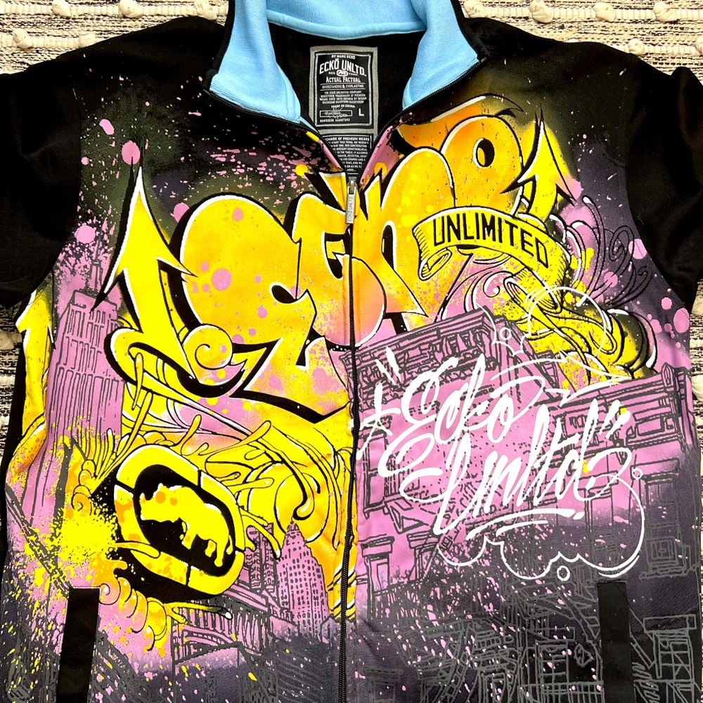 Like New*Ecko Ultd Graffiti Track Jacket